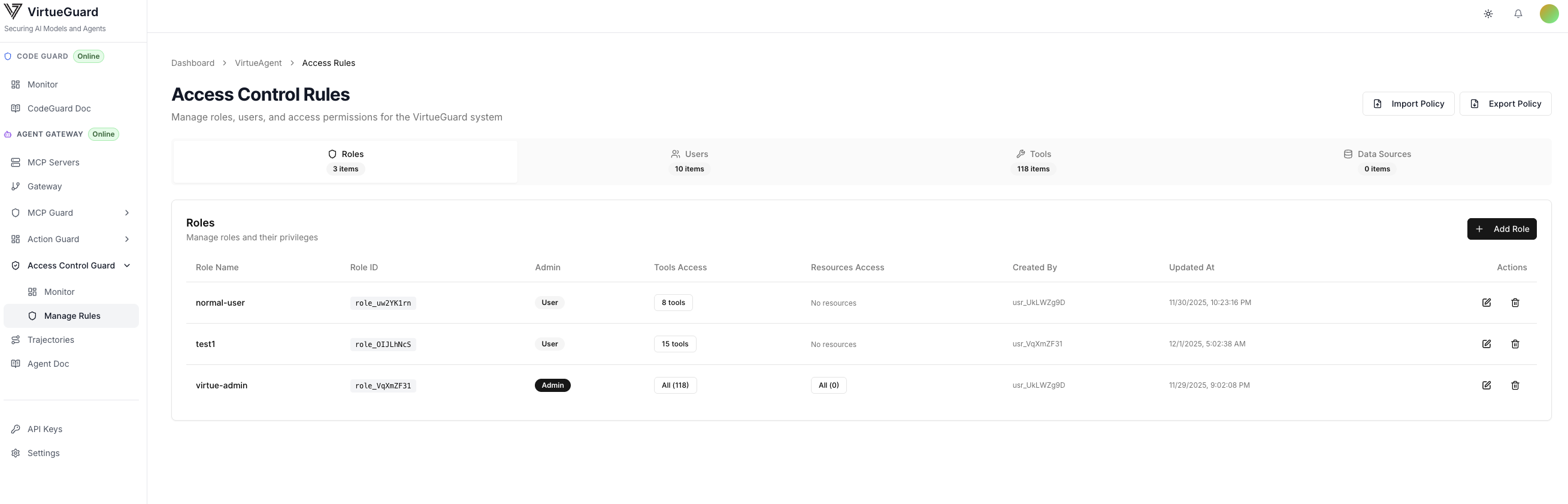 Configure Access Rules
