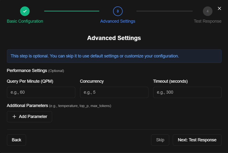Application Performance Settings