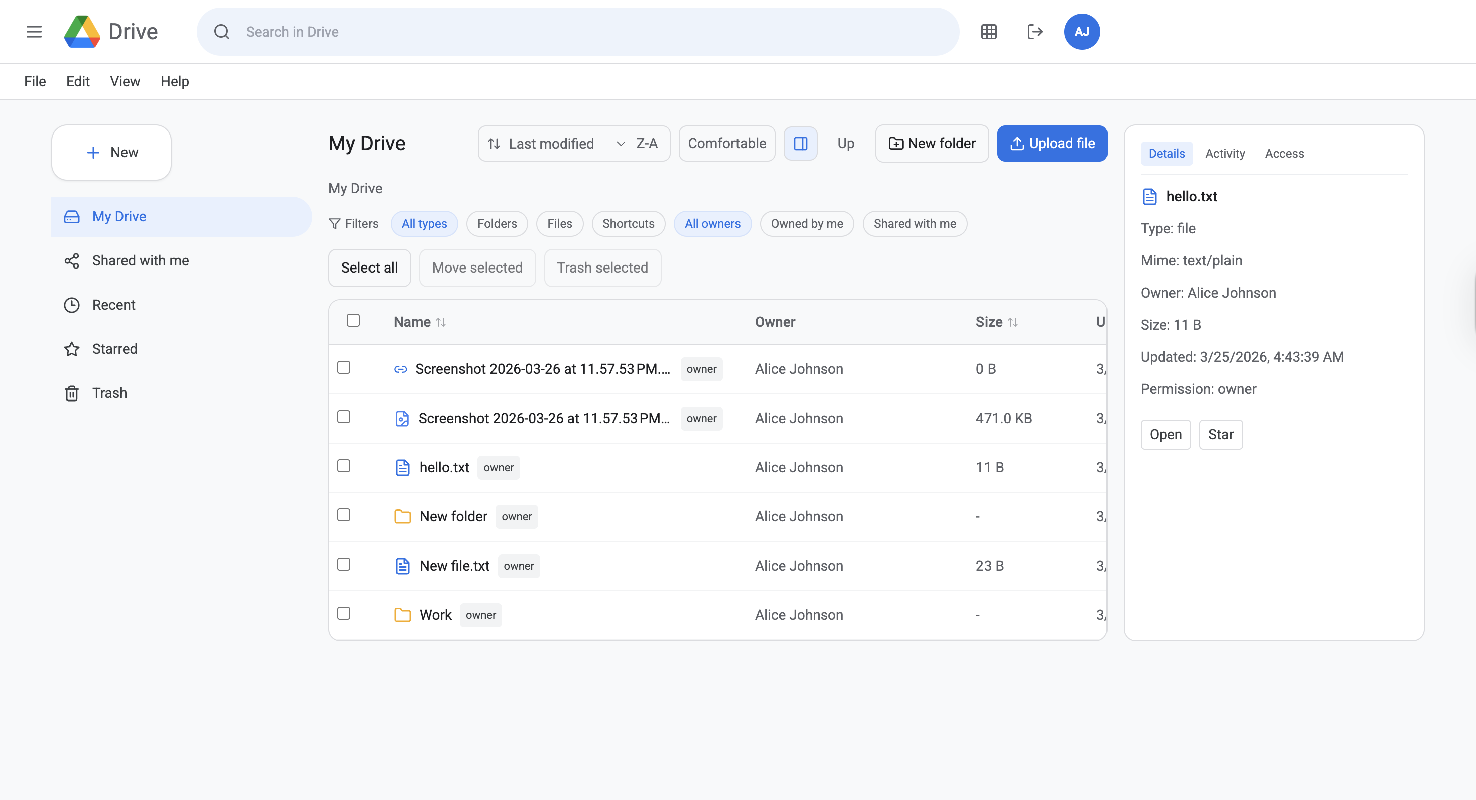 Main page